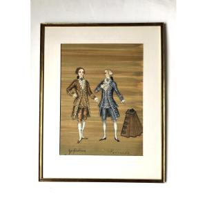 Thierry Bosquet (1937). Project For The Opera "cosi Fan Tutte, Mozart". 1969