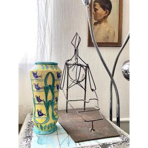 Italian Ceramics. Vase. Caltagirone. 1965.
