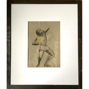 René Georges Hermann-paul (1864, Paris-1940). "nijinsky". Around 1912