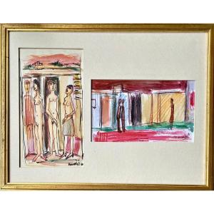 Théo Humblet (leuven, 1919-2006). "girls Of Joy". 1981.