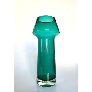 Riihimaen Lasi. Stromboli Vase By Aimo Okkolin (1917-1982). 60s.