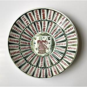 Ceramic. "large Linden Tree". Bowl. 1950s.