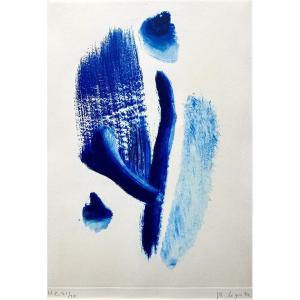 Philippe Lepatre (1900-1979). "abstract Composition" Color Etching. 1960s.