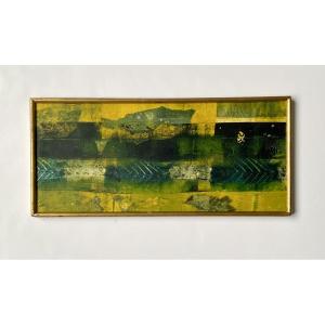 Huguette Dewael (20th Century). "abstraction". 1964.