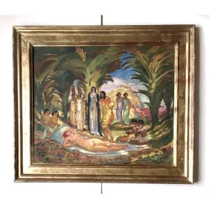 Heinz Grete (1885, Bremen - 1967, Nuremberg). "sleeping Naiad". 1945.