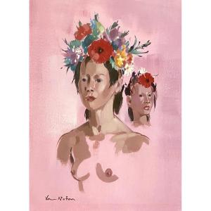 Jean Van Noten (1903 - 1982). "women With Flowers". 1940s-50s.