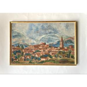 Occitan School. "fauvist Landscape". Early 20th Century.
