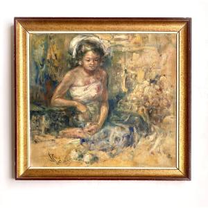 Indonesian School. "balinese". 1965.