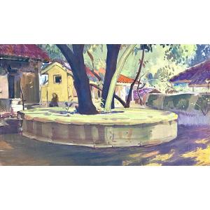 Govind Madhav Solegaonkar (1912-1986). "in The Shadows". Indian School.