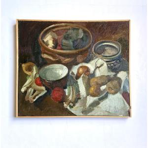 Fernand Carette (1921-2005). "still Life". 1949. 