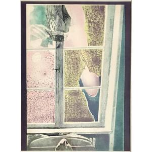 Pol Mara (antwerp, 1920-1998). Lithograph. "peeping Out"1974. Pop Art