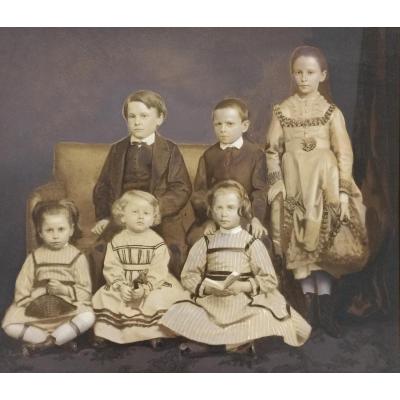 Photography. Alphonse Plumier. Children Group. 19th.