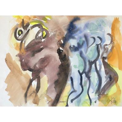 René Mels (1909-1977). "female Nudes". The 50's.