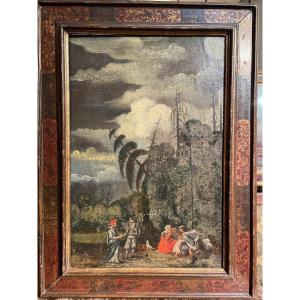 Oil On Panel Attributed To Cornelis Van Da ´lem