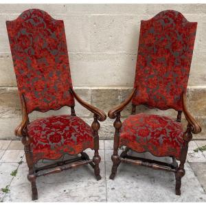 Pair Of Italian Armchairs From The 19th Century