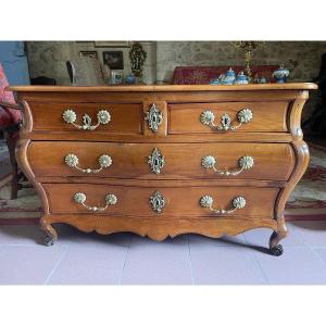 Bordelaise Commode In Cherry Wood From 18th Century
