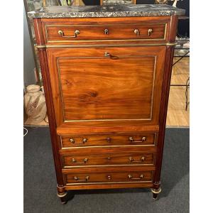Secrétaire Louis XVI En Bois De Placage