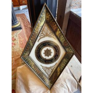 Directoire Period Barometer (1800) In Eglomised Glass