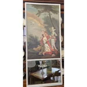 Louis XVI Period Trumeau With Decoration Of An Allegory Of Love 
