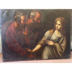 Oil On Canvas Depicting Susanna And The Elders 