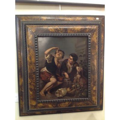 Oil On Copper From Bonnefond Dated 1817