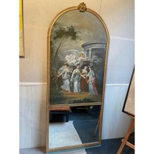 Trumeau Period 18th Frame In Golden Wood