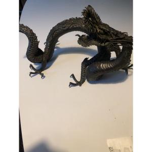 19th Century Japanese Bronze Dragon 