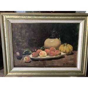 Still Life Painting With Fruit