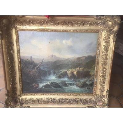 Landscape Painting Early 19th Signed Soulie