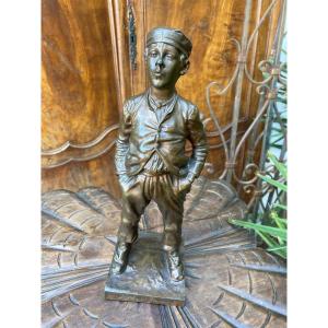 Newsboy Whistler Bronze