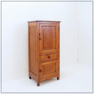 Vintage Wooden Side Cabinet - 1950s