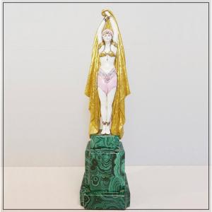 Antinea Art Deco Porcelain Statue