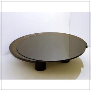 Large Coffee Table By Antonio Lupi 1/1, Black Granite Top - Italy