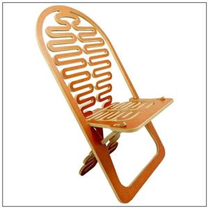 Gregg Fleishman Puzzle Chair Prototype Made From Cut European Plywood