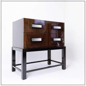 Small Macassart Cabinet With Four Drawers