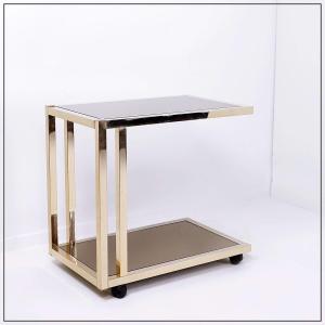Belgian Gold Bar Trolley By Belgo Chrom, 1970s