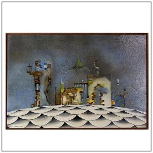 Oil On Panel Dated And Signed - Serge Fontigny 1976