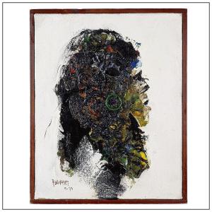 Mixed Media On Canvas - Signed And Dated - 1970s