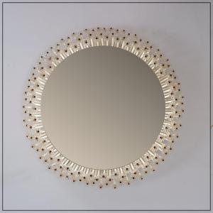 Illuminated Flower Mirror (ø 42 Cm) By Emil Stejnar For Rupert Nikoll