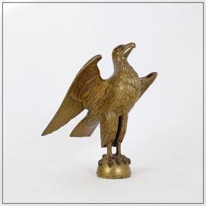 Antique Cast Bronze High Relief Eagle Lectern