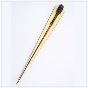 Antique Sword-cane With Carved Head On Wall Base