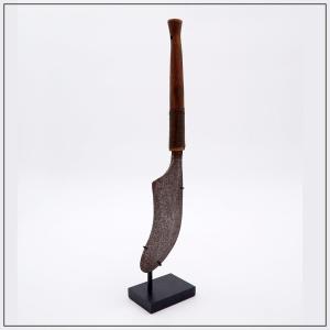 Momvu Meje Mangbetu Tribe Knife - Dr Congo Uélé Region - 19th African - On Base 