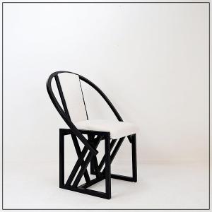 “contrast” Armchair By Pascal Mourgue, 1982 - New Imitation Sheepskin Covering