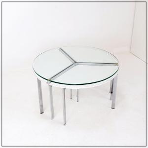 Coffee Table With Nesting Table - 1970s