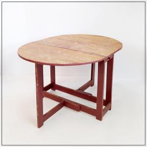 Vintage "gateleg" Folding And Extending Dining Table - 20th Century