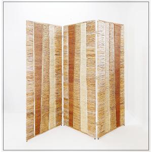 Audoux Minet Style Wicker And Metal Room Divider Or Screen