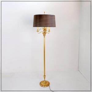 70s Brass Pineapple Floor Lamp