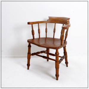 19th Century English Smoking Chair - Desk Armchair 