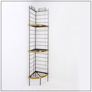 Corner Bakers Rack 3-tier Plant Stand Kitchen Dining Shelf