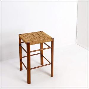 Wooden And Rope Stool, 1960s